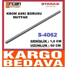 Starax 4062 60 cm Krom Mutfak Askı Borusu
