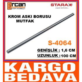 Starax 4064 100 cm Krom Mutfak Askı Borusu