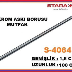 Starax 4064 100 cm Krom Mutfak Askı Borusu