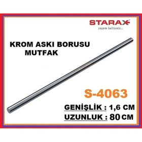 Starax 4065 120 cm Krom Mutfak Askı Borusu