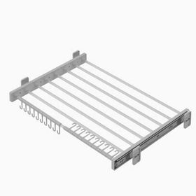 Starax 6302 Gri Plastik Teleskopik Raylı 45 cm Pantolonluk