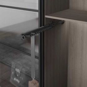 Starax 6542 Raylı Alüminyum Gri Kravatlık