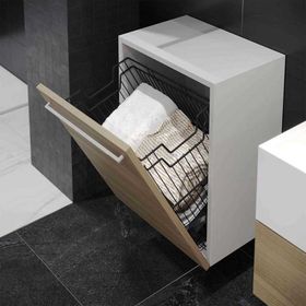 Starax 8112 Askılı 35 cm Antrasit Çamaşır Sepeti