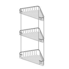 Starax 8859 Krom Üçlü Açık Köşe 22 cm Süngerlik