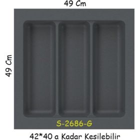 Starax Gri Plastik Kepçelik