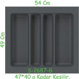Starax Gri Plastik Kepçelik