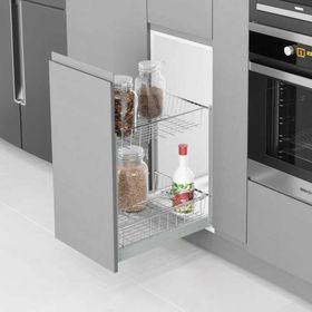 Starax S-2101-C 35 cm Frenli 2 Sepetli Tezgahaltı Şişelik