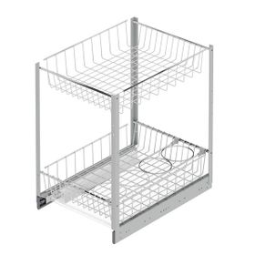 Starax S-2101-C 35 cm Frenli 2 Sepetli Tezgahaltı Şişelik