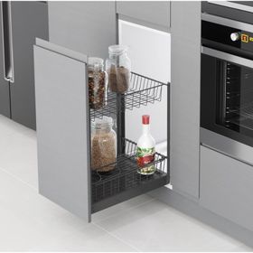 Starax S-2103-C 45 cm Frenli 2 Sepetli Tezgahaltı Şişelik