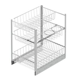 Starax S-2123-C 45 cm Frenli 3 Sepetli Tezgahaltı Şişelik