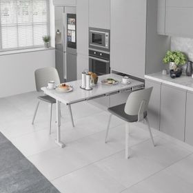 Starax S-2147-W Beyaz 80 cm Ayaklı Katlanır Masa Mekanizması
