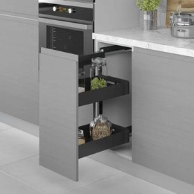 Starax S-2206-C 30 cm Sağ 90 Derece Yandan Gizli Raylı Şişelik