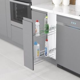 Starax S-2214-C Sol Krom Gizli Raylı Şişelik