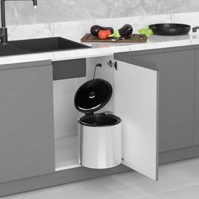 Starax S-2251-SS Starax Monte Paslanmaz Çelik Çöp Kovası