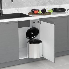 Starax S-2251-SS Tezgah Altı 10 l Paslanmaz Çelik Çöp Kovası