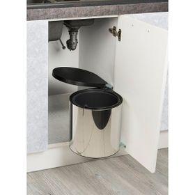 Starax S-2253-SS Otomatik Kapaklı Krom Paslanmaz Çöp Kovası