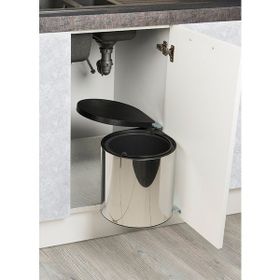Starax S-2253-SS Otomatik Kapaklı Krom Paslanmaz Çöp Kovası