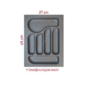 Starax S-2284 39x49 cm Çekmece İçi Plastik Kaşıklık