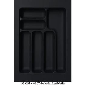 Starax S-2284 39x49 cm Çekmece İçi Plastik Kaşıklık
