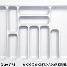 Starax S-2288 64x49 cm Çekmece İçi Plastik Kaşıklık