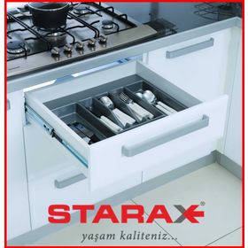 Starax S-2292 104x49 cm Çekmece İçi Plastik Kaşıklık