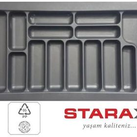 Starax S-2293 94x49 cm Çekmece İçi Plastik Kaşıklık