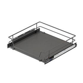 Starax S-2310 Antrasit 500 mm Ahşap Tablalı Bağımsız Teleskopik Raylı Çekmece