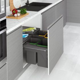 Starax S-2387-A 80 cm Antrasit Kapağa Monte Çöp Kovası
