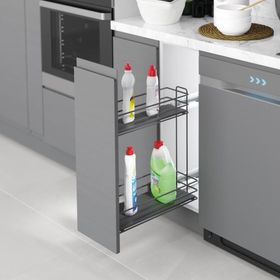 Starax S-2492-A Antrasit 151x475x495 Ahşap Tabanlı Deterjanlık