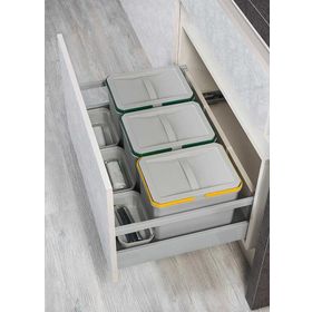 Starax S-2551-G 80 cm 36 + 3 lt Manuel Çekmece İçi Çöp Kovası
