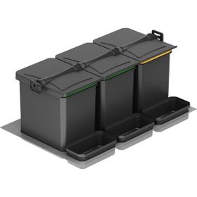 Starax S-2565-G Gri Çekmece İçi Otomatik Çöp Kovası