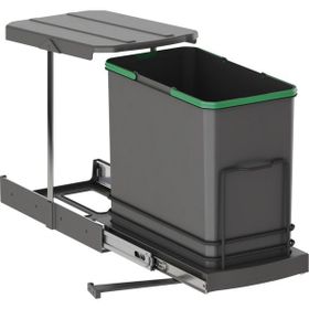 Starax S-2571-A Teleskopik Raylı Plastik 24 lt Antrasit Çöp Kovası