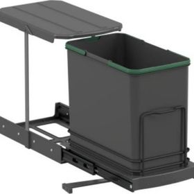 Starax S-2571-A Teleskopik Raylı Plastik 24 lt Antrasit Çöp Kovası