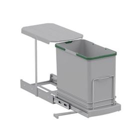 Starax S-2571-G Teleskopik Raylı Plastik 24 lt Gri Çöp Kovası