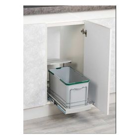 Starax S-2573-G Raylı Plastik Gövde 16 lt Gri Çöp Kovası