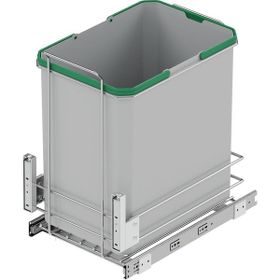 Starax S-2583-G Kapağa Monte Zemin Bağlantılı 35 Litre Gri Çöp Kovası