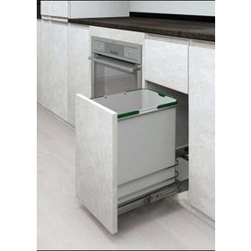 Starax S-2583-G Kapağa Monte Zemin Bağlantılı 35 Litre Gri Çöp Kovası