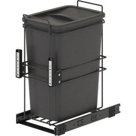 Starax S-2591-A Kapağa Monte Teleskopik Raylı Zemin Bağlantılı 35 Litre Çöp Kovası