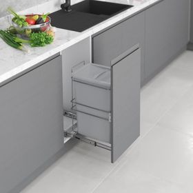 Starax S-2591-G Gri 35 lt Kapağa Monte Çöp Kovası