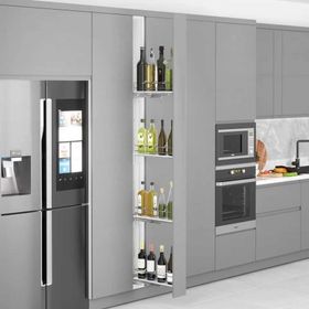 Starax S-2929-C Krol Sol 20 cm Çift Açılım Gizli Raylı 4 Sepetli Şişelik