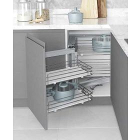 Starax S-3002-C Kapağa Monte Sağ Frenli Krom 45 cm Kör Köşe Mekanizması