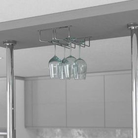 Starax S-4016-C Krom 2 Bölmeli Kadeh Askısı