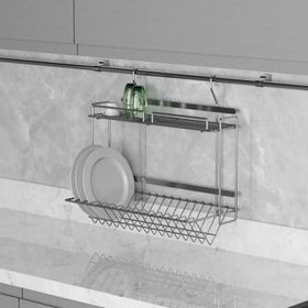 Starax S-4018-C Askılı Krom Tabaklık ve Bardaklık