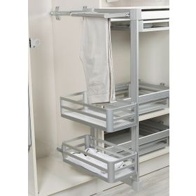 Starax S-6083-G Alüminyum 2 Sepetli Frenli Raylı Pantolonluk