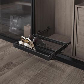 Starax S-6261-G Gri 600 mm Teleskopik Raylı Alüminyum Ayakkabılık