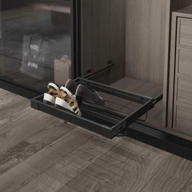 Starax S-6264-G Gri 900 mm Teleskopik Raylı Alüminyum Ayakkabılık