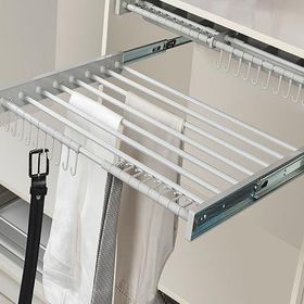 Starax S-6308-G 90 cm Yan Bağlantılı Plastik Kapaklı Teleskopik Raylı Pantolonluk