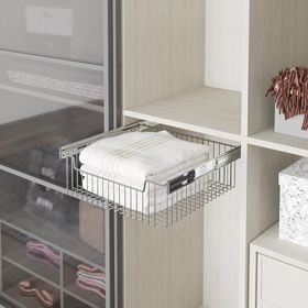 Starax S-6355-C Krom 600 mm Teleskopik Raylı Çok Amaçlı Sepet