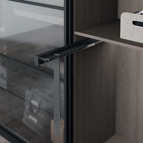 Starax S-6727-A Antrasit Sol Alüminyum Frenli Kravatlık