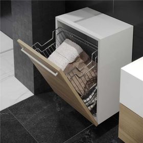 Starax S-8111-C Krom Askılı Çamaşır Sepeti